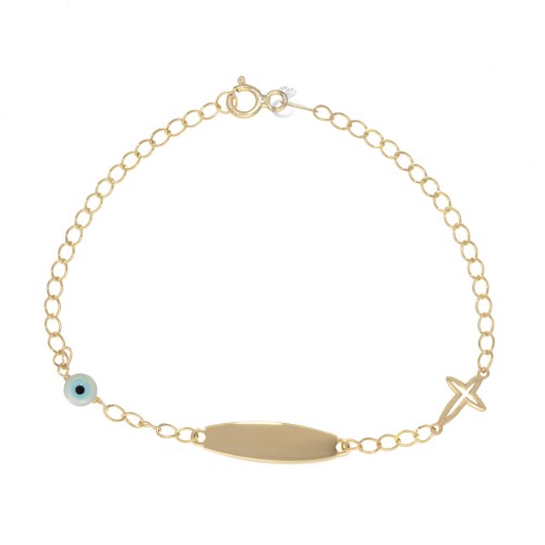 Παιδική ταυτότητα χρυσή 14K